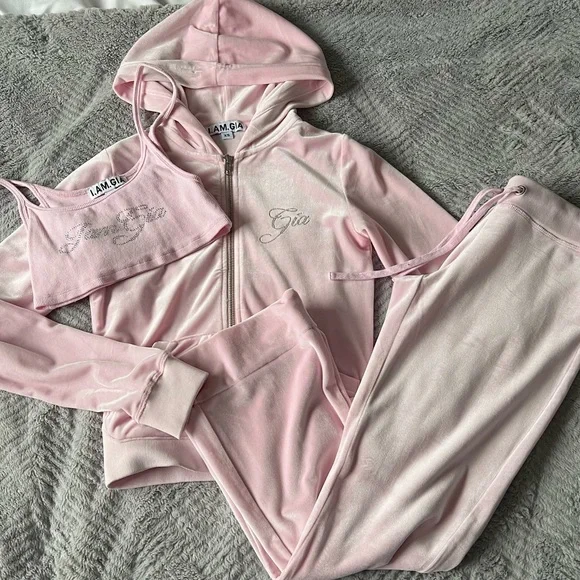 SOLD I.AM.GIA Kameron Velour Tracksuit - Picture 1 of 5
